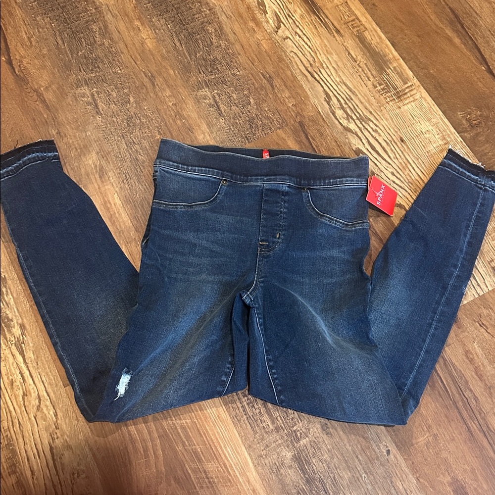 SPANX Dark Blue Denim Jeggings